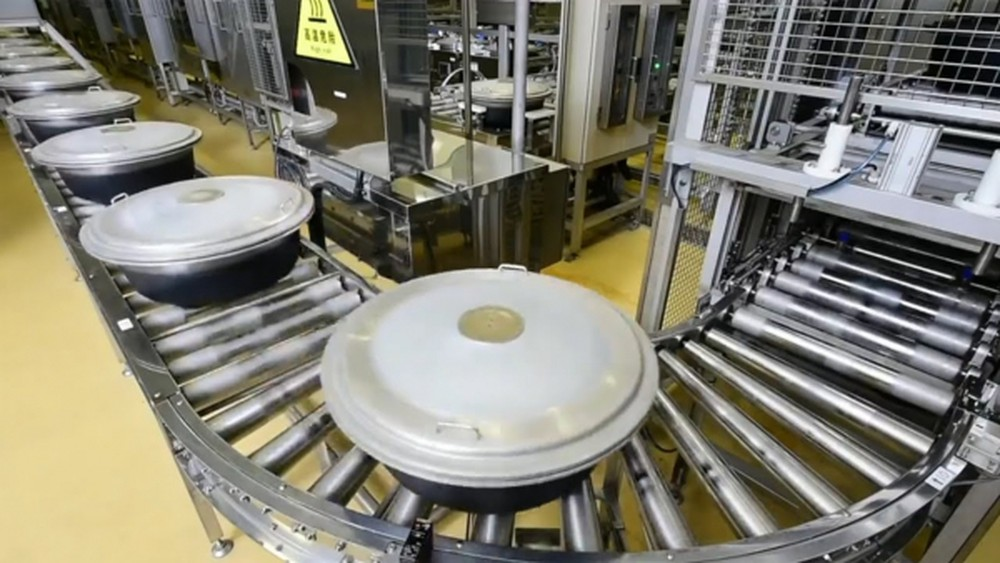 Dây chuyền sản xuất cơm hộp tự động